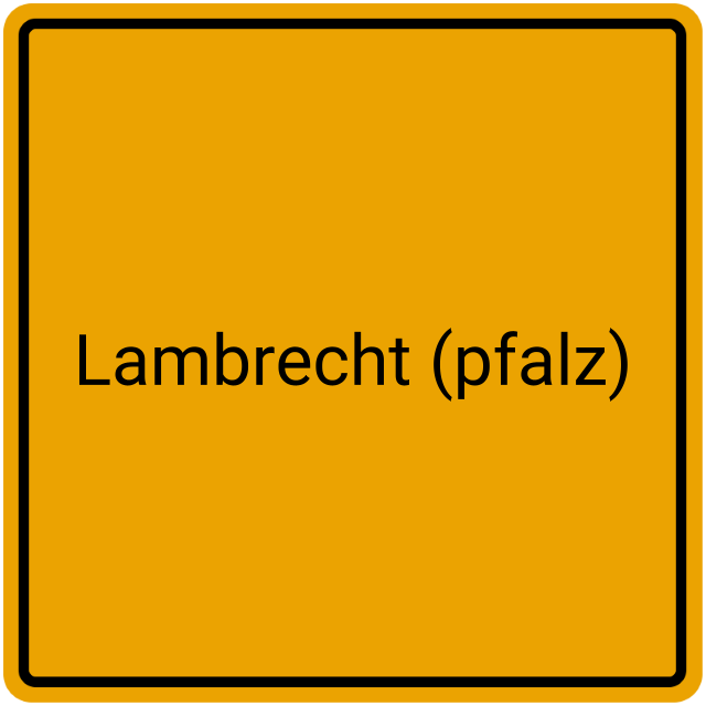 Meldebestätigung Lambrecht (Pfalz)